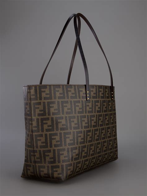 fendi monogram silk shirt|Fendi monogram shopper tote.